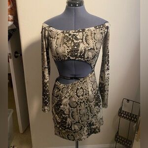 Off the Shoulder Cutout Dress